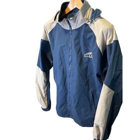 Arctic Image Alaska Navy White Mens Hooded Fleece Full Zip Jacket Sz XXL - Picture 3 of 8